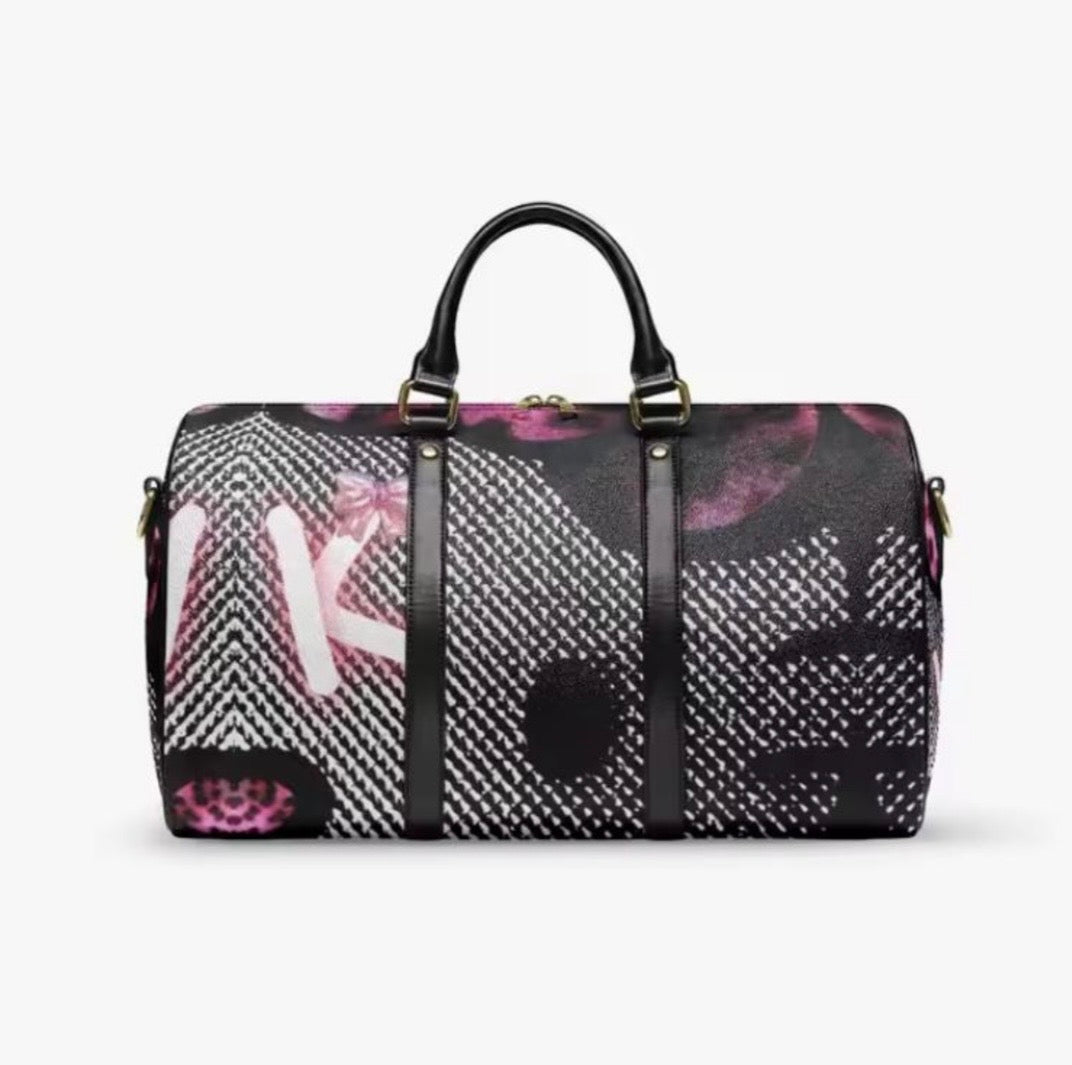 Black Hello Kittle Duffle Bag