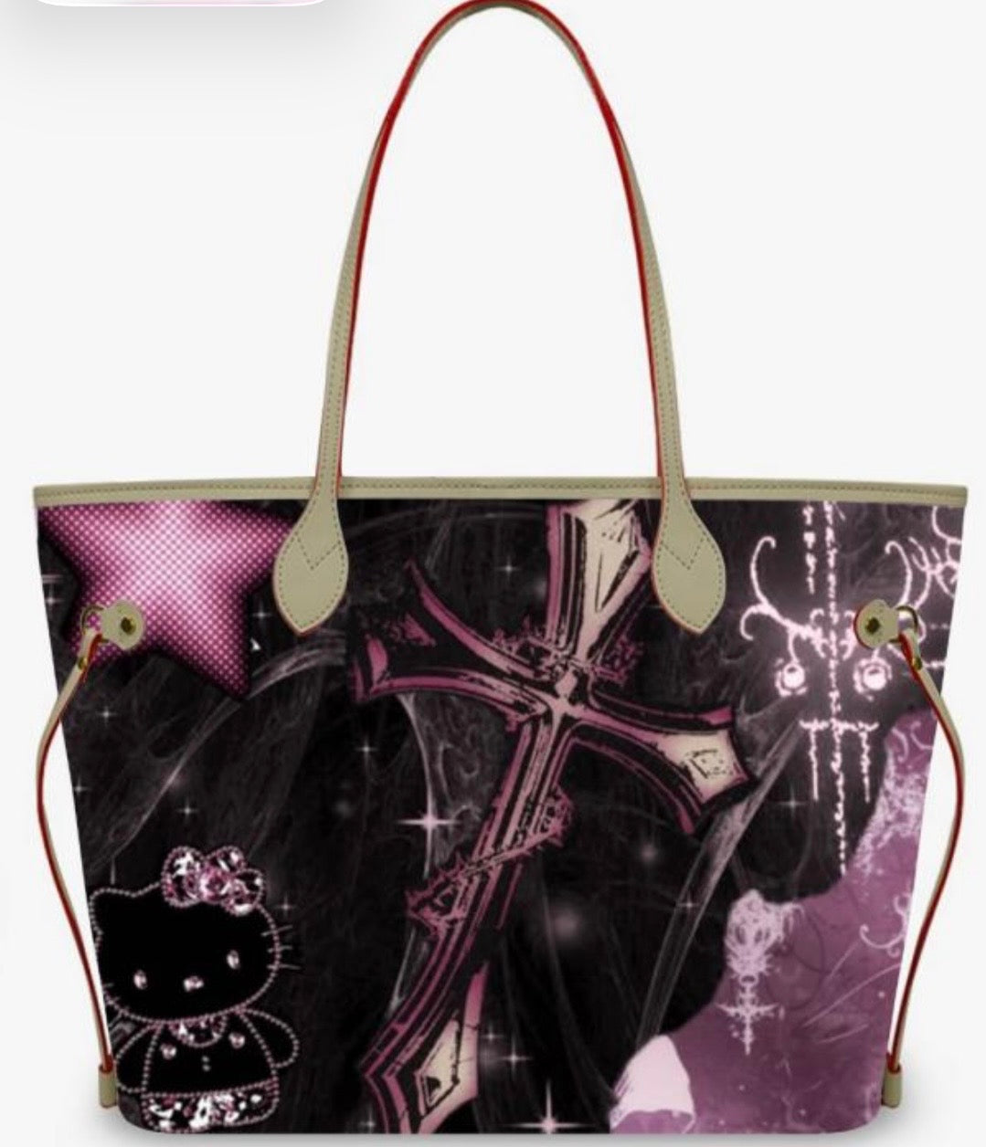 Black Chrome Kitty Tote Bag (Pre Order)